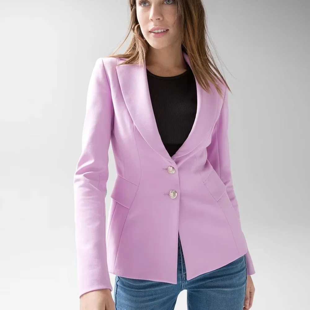 nwt white house black market signature stretch studio blazer in stiletto 0 00 10 - Picture 2 of 3